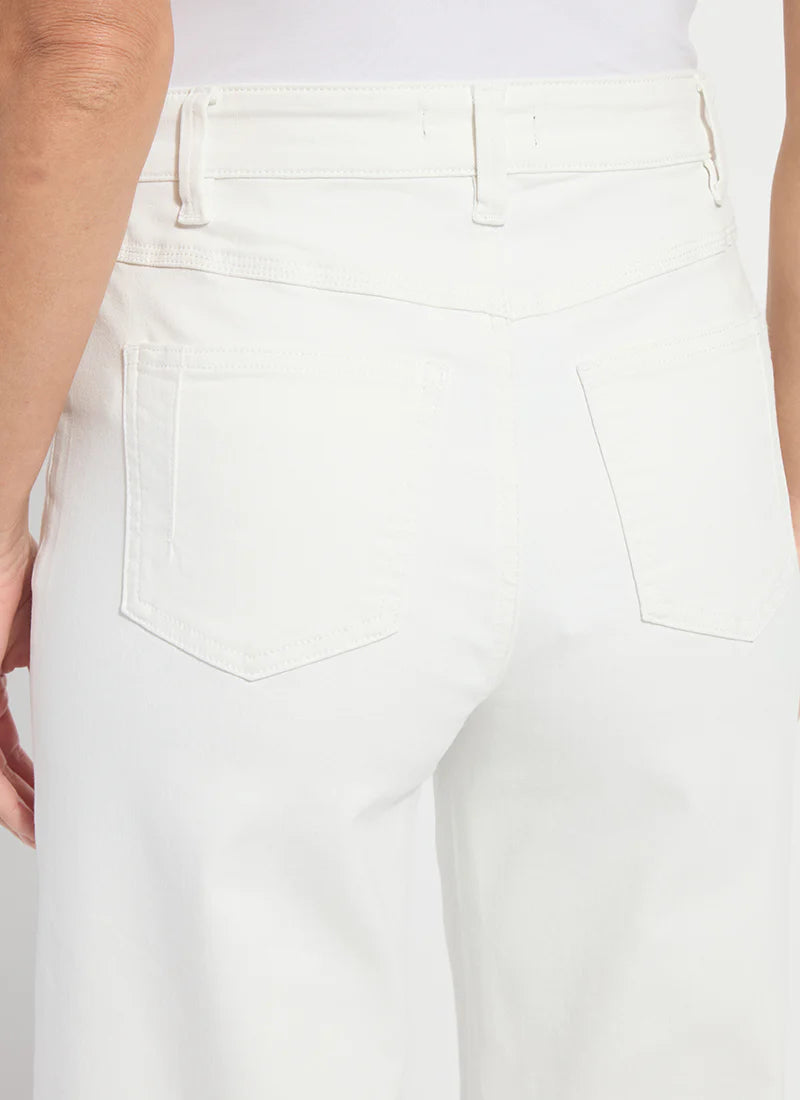 Lysse Iris Wide Leg Everyday Denim Jeans - Ecru White at ooh la la! in Grapevine TX 76051