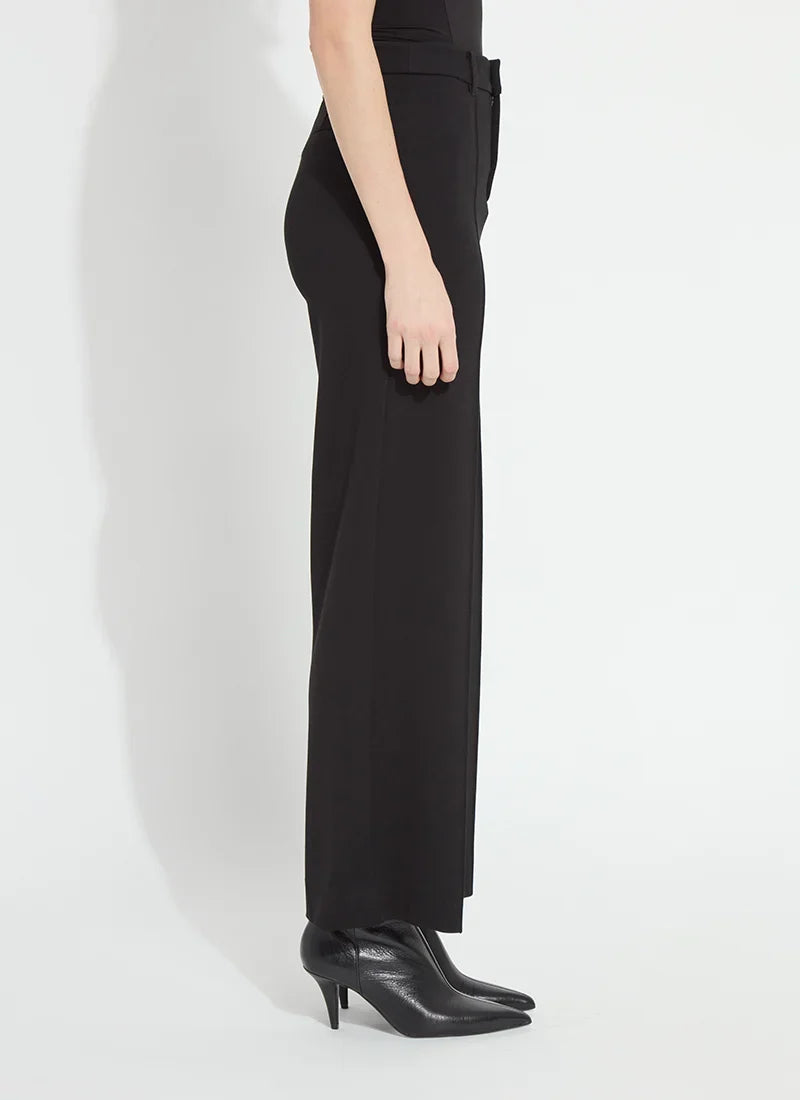 Lysse Nadia Zip Front Ponte Trouser in black at ooh la la! in Grapevine TX 76051