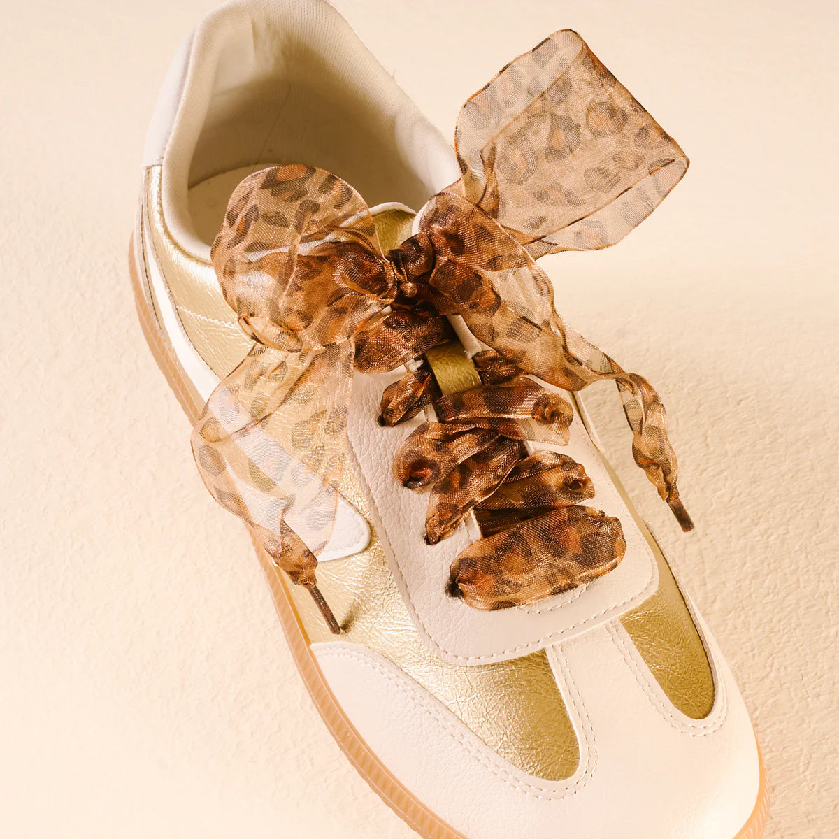 Step it Up Shoelaces in sheer cheetah at ooh la la! in Grapevine TX 76051