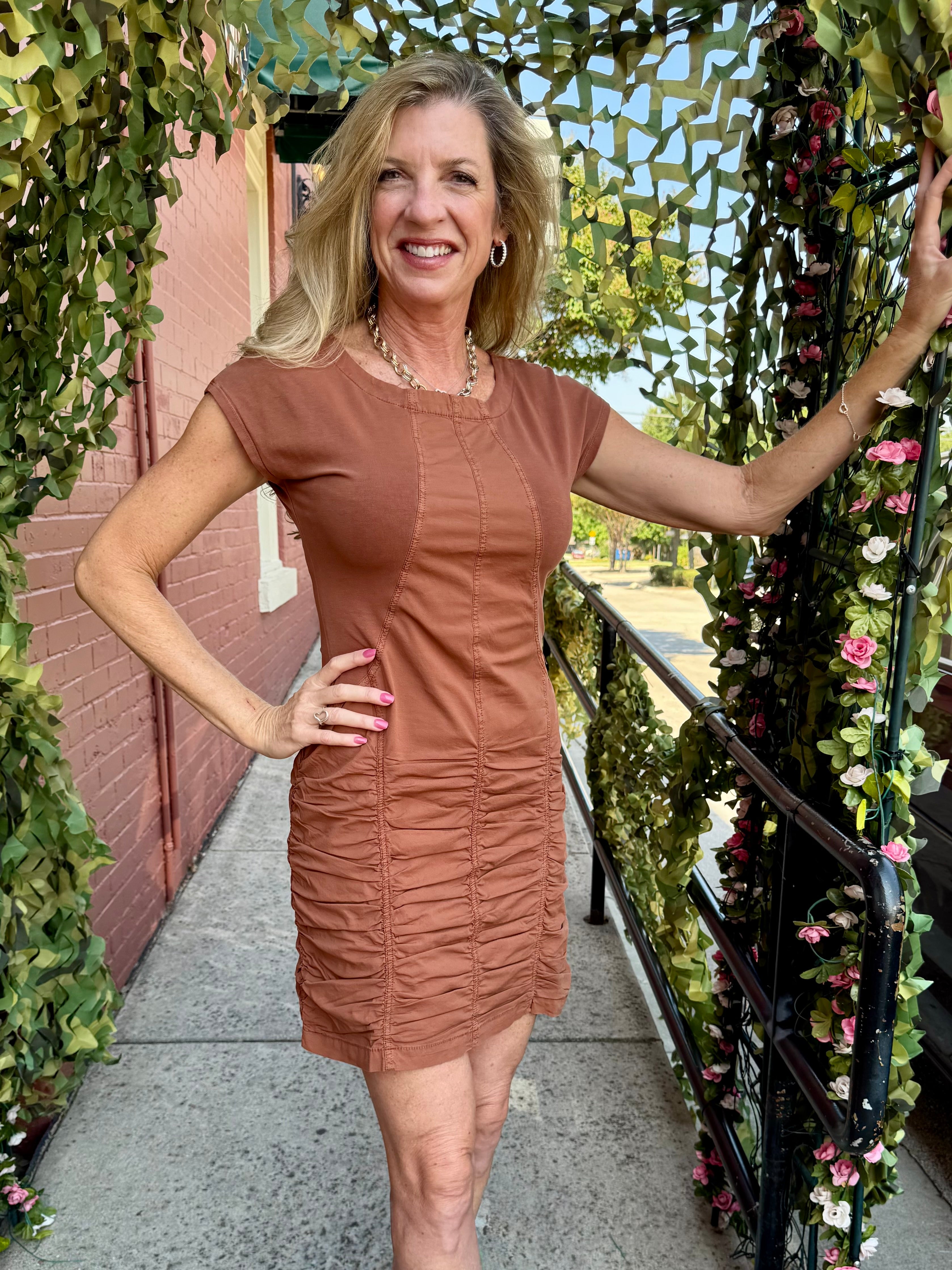 Aviana Dress in artisan pigment at ooh la la! in Grapevine TX 76051