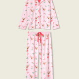PJ Salvage Tini Time Drink Print 3-Piece Flannel PJ Set at ooh la la! in Grapevine TX 76051