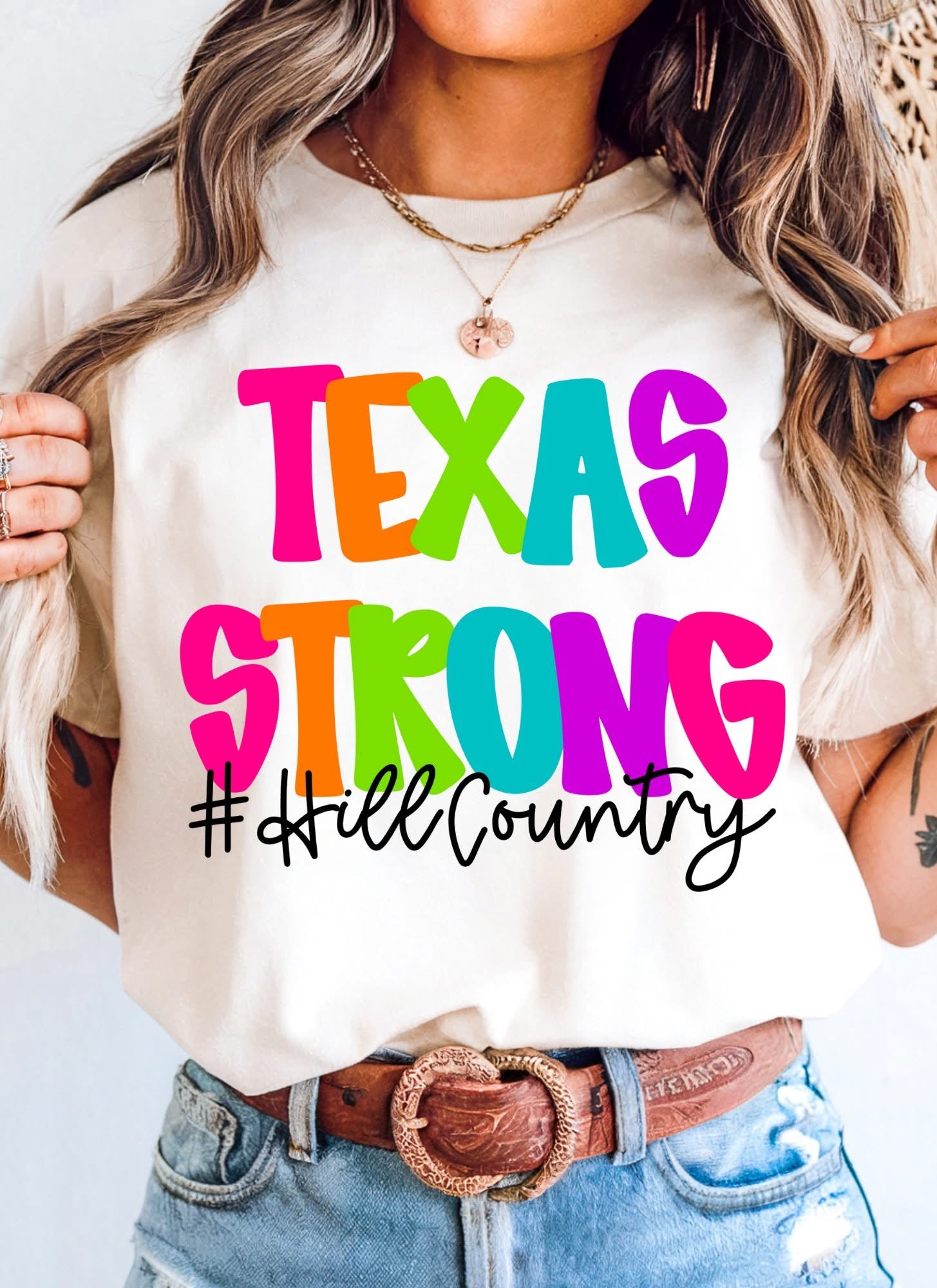 Texas Strong #Hillcountry Donation Tee at ooh la la! in Grapevine TX 76051