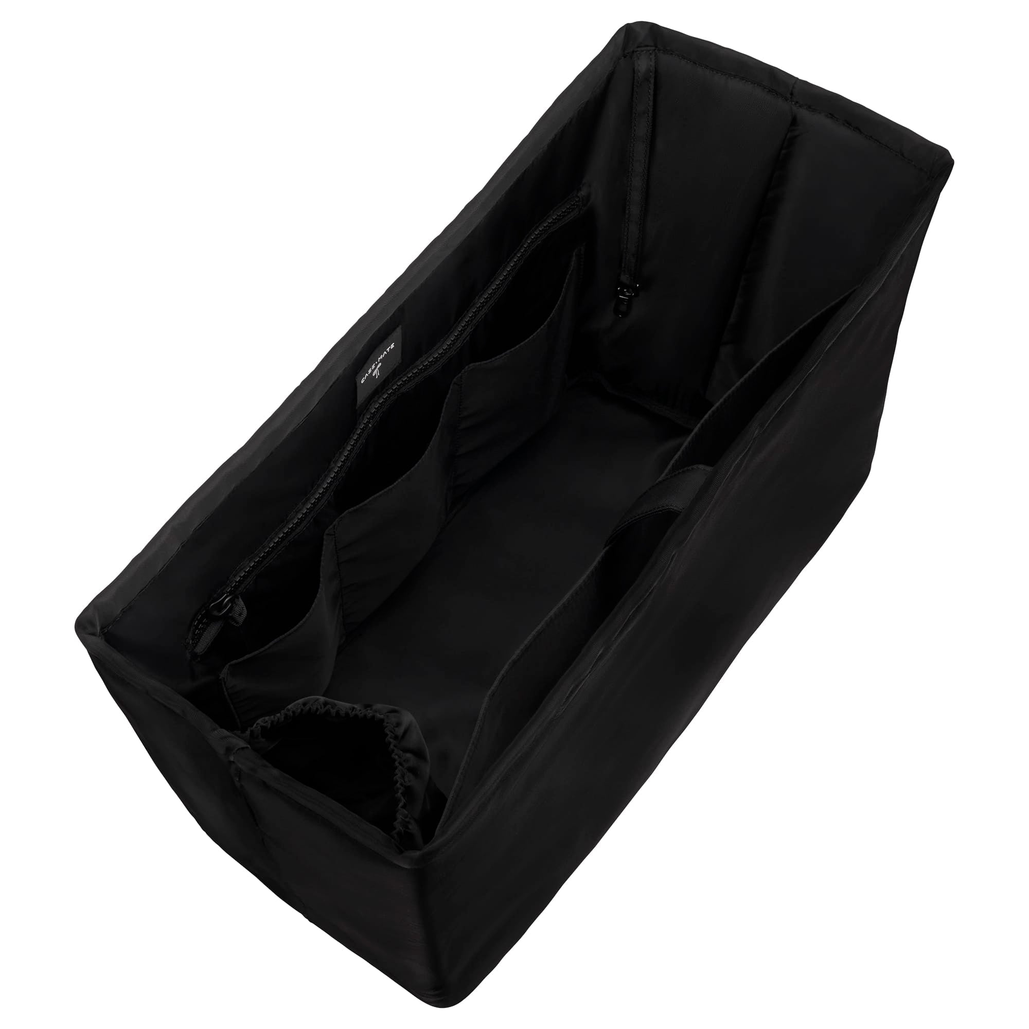Case-Mate black tote bag organizer insert with multiple compartments and zipper pocket at ooh la la! in Grapevine TX 76051