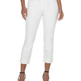 Liverpool Charlie Crop Wide Rolled Cuff Jeans