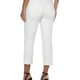 Liverpool Charlie Crop Wide Rolled Cuff Jeans