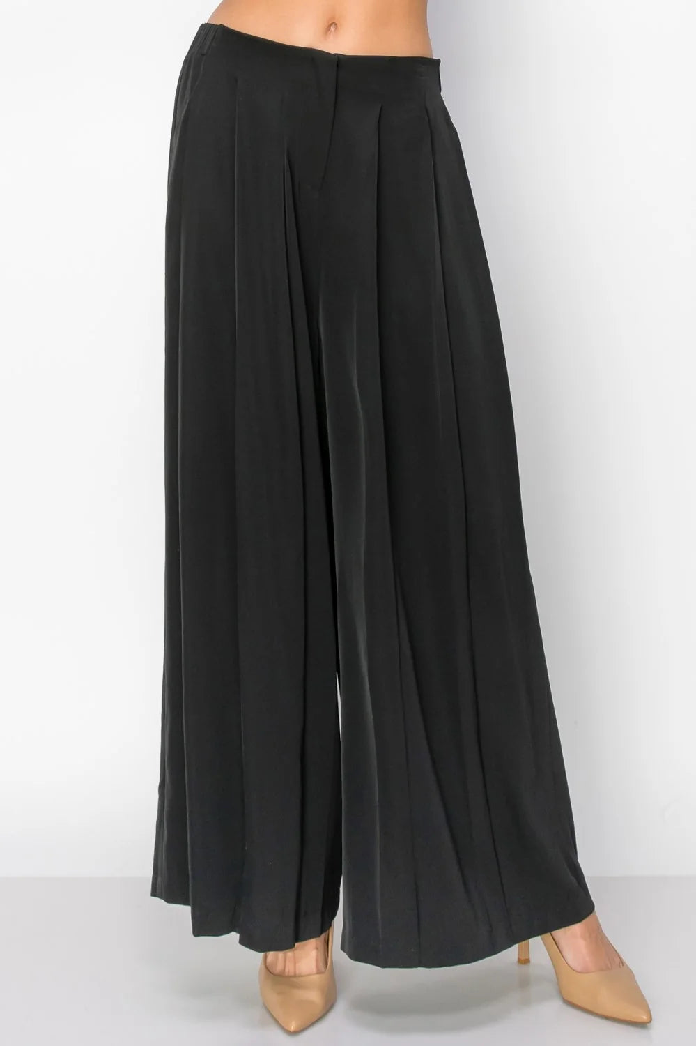 Joh Wessa Palazzo Woven Pant in black at ooh la la! in Grapevine TX 76051