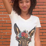 Fancy Peeking Donkey Tee