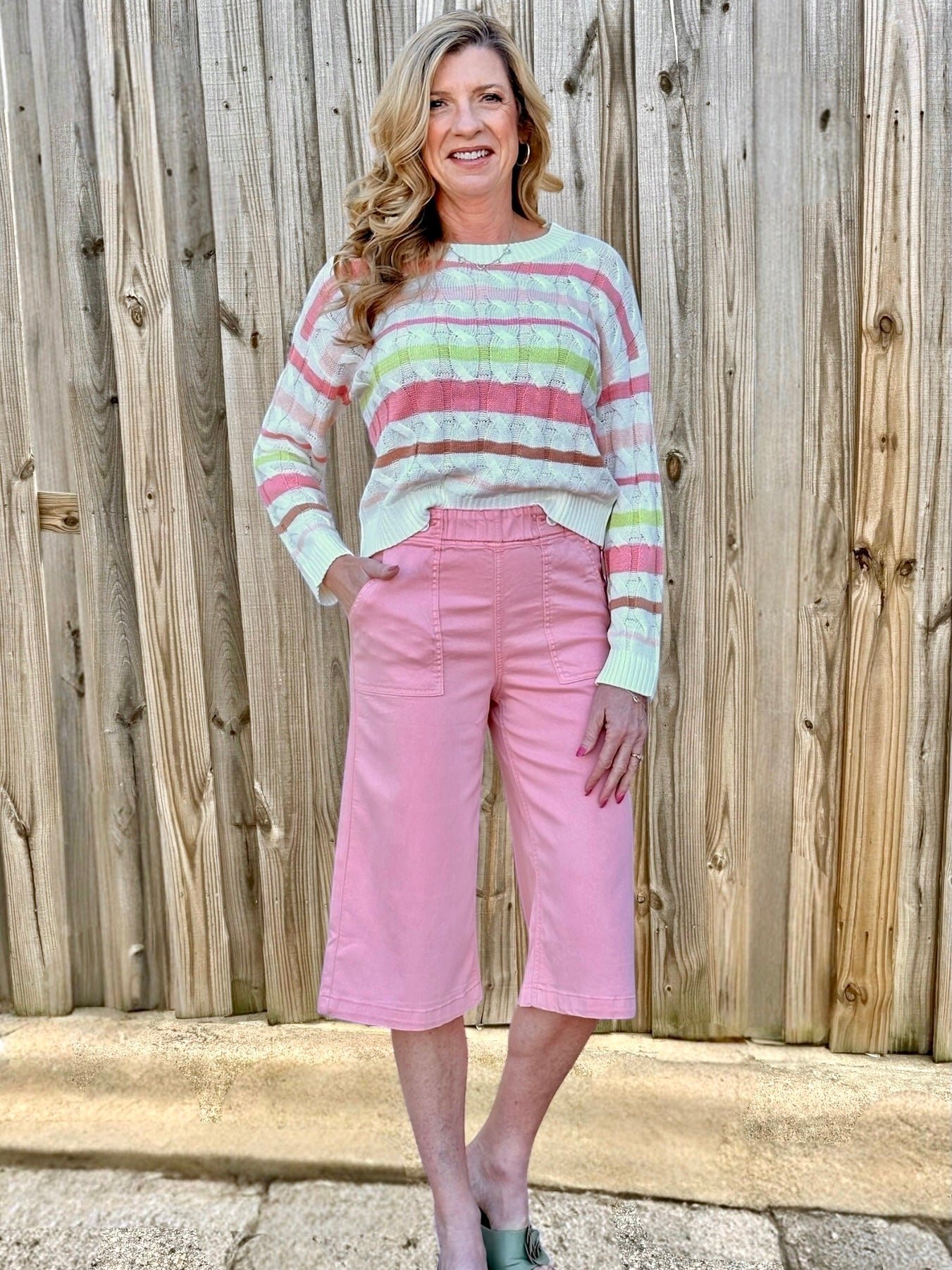 Tencel Capri Pants - 1