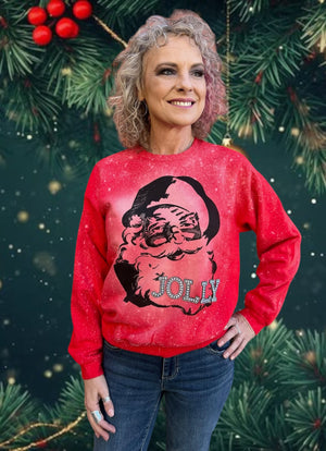 Jolly Santa Sweatshirt at ooh la la! in Grapevine TX 76051