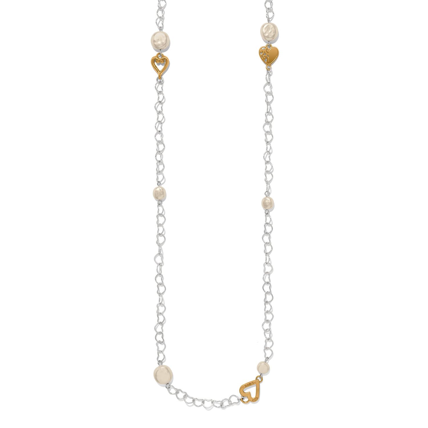 Brighton One Heart Pearl Long Necklace at ooh la la! in Grapevine TX 76051