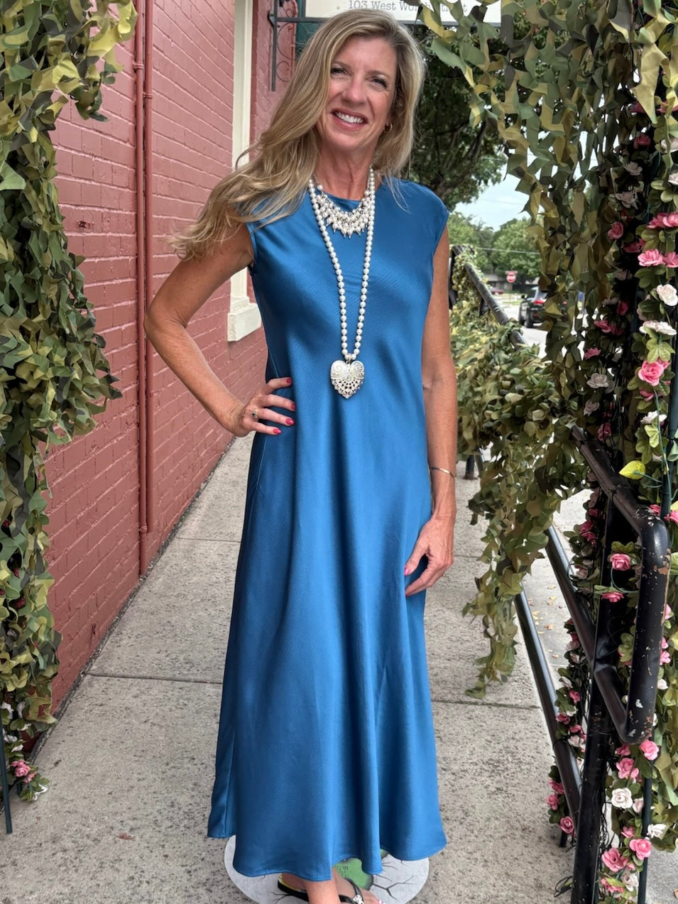 Lysse Silvana Bias Cut Midi Dress at Ooh La La! in Grapevine TX 76051