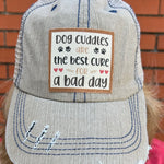 “Dog Cuddles are the best cure for a bad day” Ball Cap at ooh la la! in Grapevine TX 76051