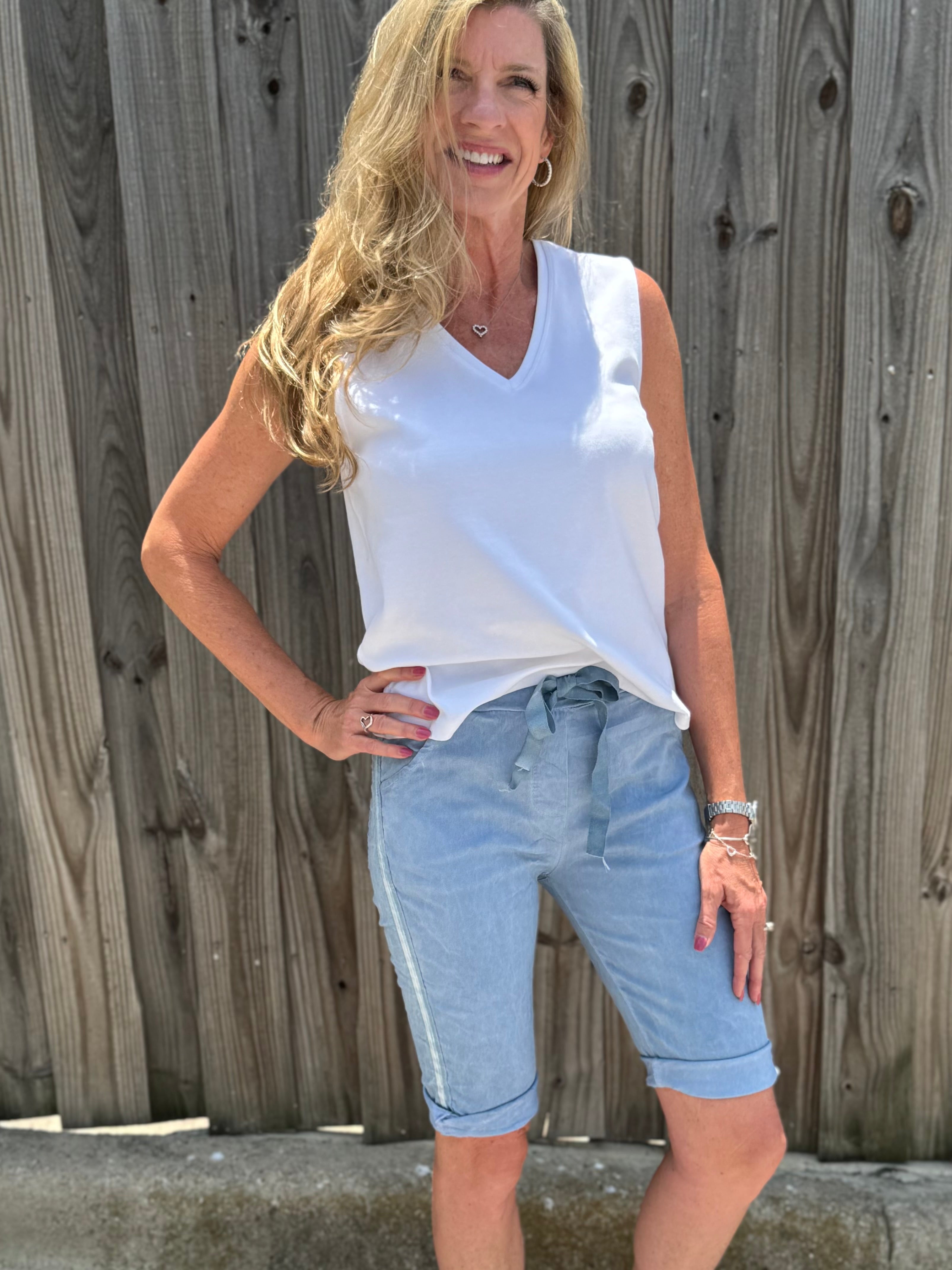 Shorts with Ribbon Side