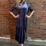 Romance Imagined Velour Midi Dress In mulberry arch la la! in Grapevine TX 76051