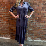 Romance Imagined Velour Midi Dress In mulberry arch la la! in Grapevine TX 76051
