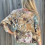 Shimmer Jungle Floral Batwing Sweater at ooh la la! in Grapevine TX 76051