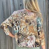 Shimmer Jungle Floral Batwing Sweater at ooh la la! in Grapevine TX 76051