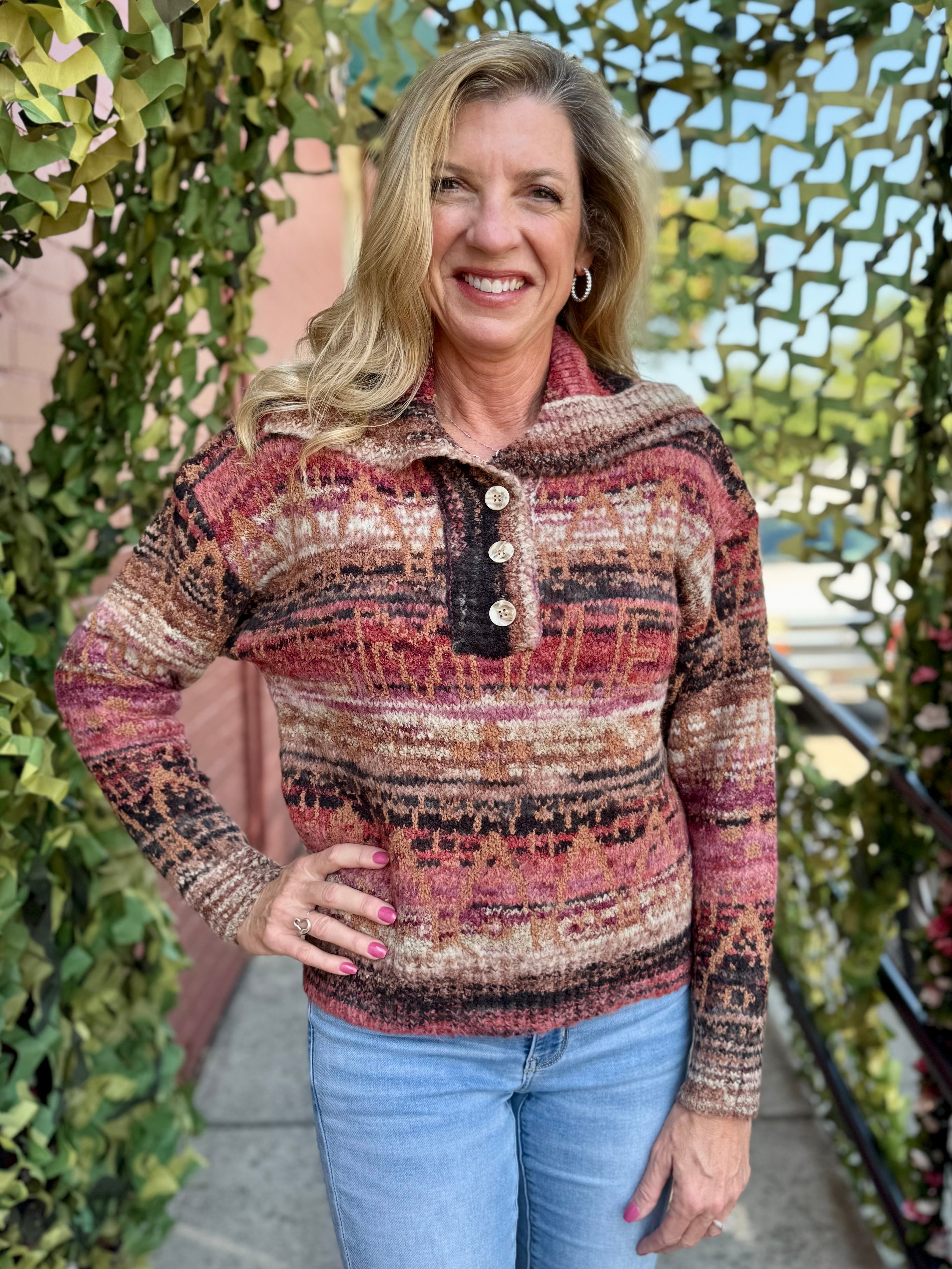 Adore Multi Color Sweater at Ooh La La! in Grapevine TX 76051