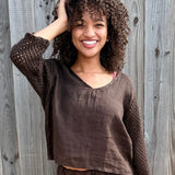 Primavera Linen Top