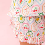Fruit Cocktail Pajamas Short Set with Ruffle at ooh la la! in Grapevine TX 76051