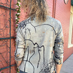 Knit Raglan Top in grey melange at ooh la la! in Grapevine TX 76051