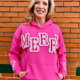 Simply Southern Merry Applique Hooded Sweatshirt at ooh la la! in Grapevine TX 76051