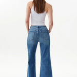 Mid Rise Wide Leg Jean with Dark Seam Detail at ooh la la! in Grapevine TX 76051