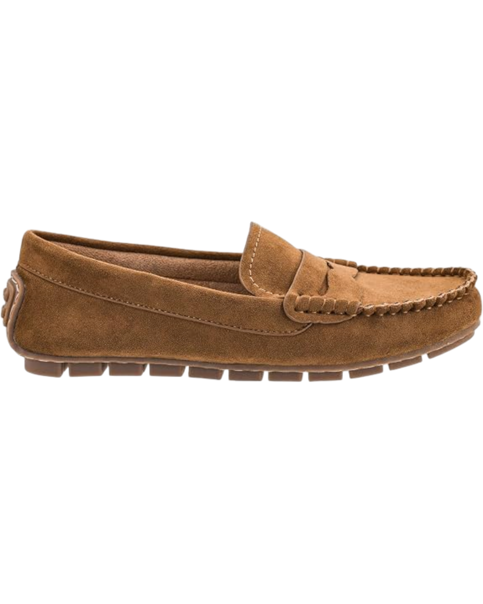 Corky's Penny for Your Thoughts Moccasin Loafer - Camel Faux Suede at ooh la la! in Grapevine TX 76051