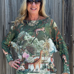 Storybook Jungle Batwing Sweater at ooh la la! in Grapevine TX 76051