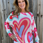 Hearts In Hearts Batwing Sweater at ooh la la! in Grapevine TX 76051