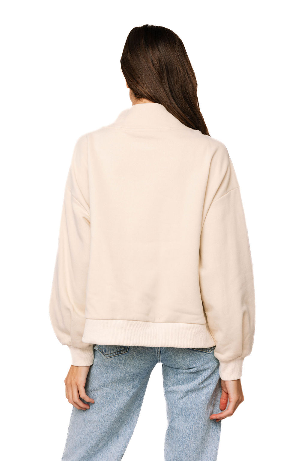 Queen of Sparkles Red Wine Pouring "Queen" Sequin Mock Neck Sweatshirt - Beige at ooh la la! in Grapevine TX 76051