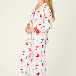 PJ Salvage Let's Get Toasty 3-Piece Print Flannel PJ Set at ooh la la! in Grapevine TX 76051
