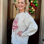 Christmastime Glitter Print Sweatshirt at ooh la la! in Grapevine TX 76051