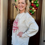 Christmastime Glitter Print Sweatshirt at ooh la la! in Grapevine TX 76051