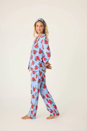 PJ Salvage Hug in a Mug Flannel PJ Set at ooh la la! in Grapevine TX 76051