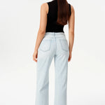 Valentine High Rise Straight Silver Stud Jeans at ooh la la! in Grapevine TX 76051