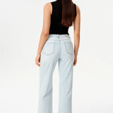 Valentine High Rise Straight Silver Stud Jeans at ooh la la! in Grapevine TX 76051