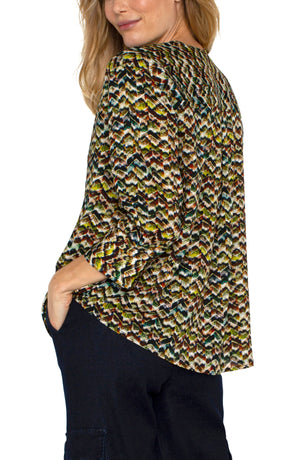 Liverpool Popover Print Blouse at ooh la la! in Grapevine TX 76051