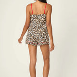 PJ Salvage Holiday Dreams Leopard Print Shorts Set at ooh la la! in Grapevine TX 76051