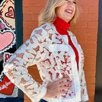 Butterfly Lace Open-Front Jacket at ooh la la! in Grapevine TX 76051