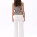 Art Deco jeans, embroidered straight leg jeans, mid rise white jeans, vintage style denim, women's designer jeans, luxury cotton denim, white embroidered trousers. at ooh la la! in Grapevine TX 76051