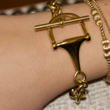 Equestrian Horse Bit Toggle Bracelet