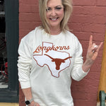 Texas Longhorns Chenille Mascot Sweatshirt at ooh la la! in Grapevine TX 76051