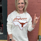 Texas Longhorns Chenille Mascot Sweatshirt at ooh la la! in Grapevine TX 76051