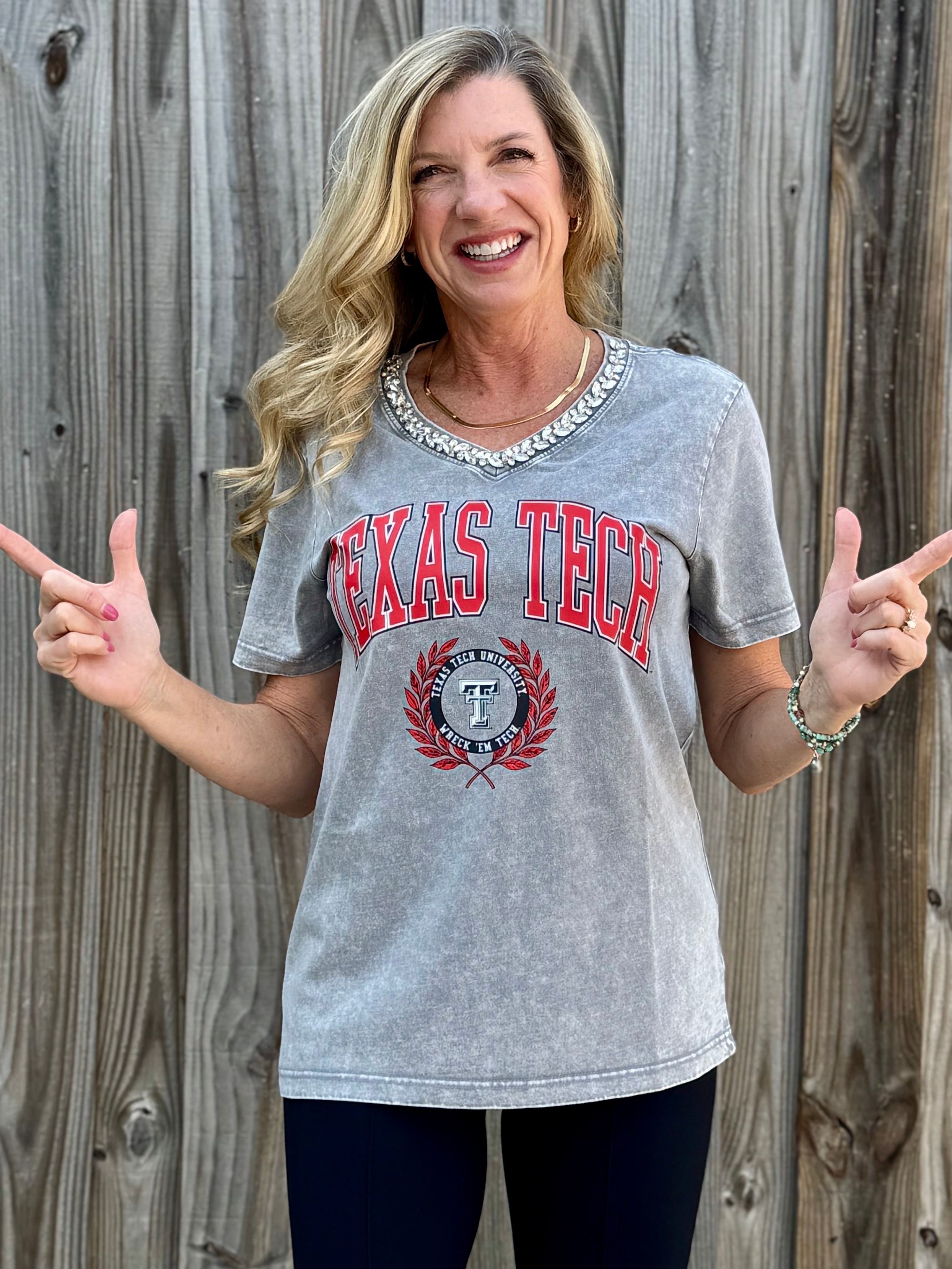 Texas Tech Iconic Edge Relaxed Fit Tee at ooh la la! in Grapevine TX 76051