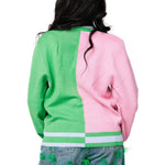 Wicked X Queen of Sparkles Colorblock Glinda & Elphaba Button Up Cardigan at ooh la la! in Grapevine TX 76051