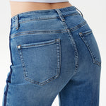 Mid Rise Wide Leg Jean with Dark Seam Detail at ooh la la! in Grapevine TX 76051