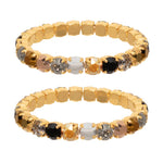TOVA Oakland Stretch Bracelet in Metallic Mix  size Medium at ooh la la! in Grapevine TX 76051