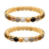 TOVA Oakland Stretch Bracelet in Metallic Mix  size Medium at ooh la la! in Grapevine TX 76051