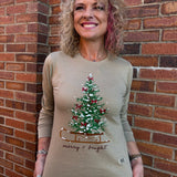 Sleigh Ride Long Sleeve Tee In sand at ooh la la! in Grapevine YX 76051